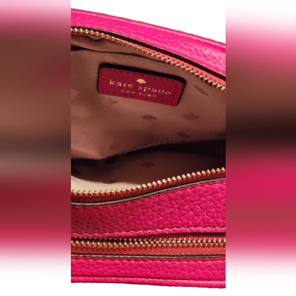 NWOT Kate Spade Pink Pebbled Leather Crossbody Bag - Picture 7 of 8